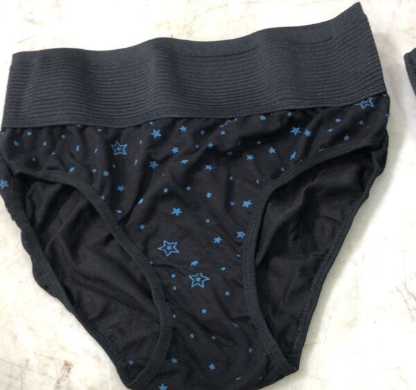 Women Black Printed Panty Pack Of 3 Size L