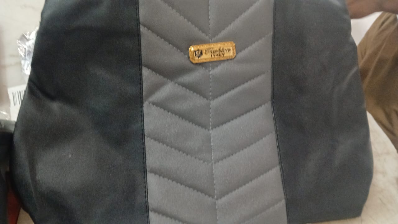 Handbag For Women Color Grey Black