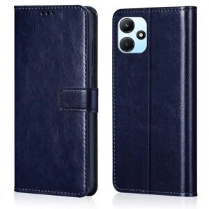 Flip Cover For Vivo Y56 5G Blue Colour