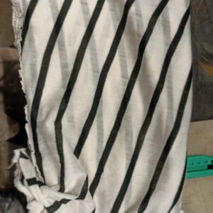 Woman White Black Printed Dupatta