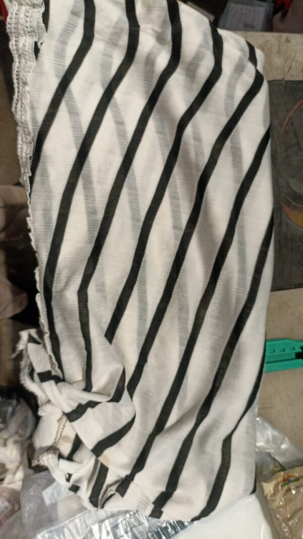 Woman White Black Printed Dupatta