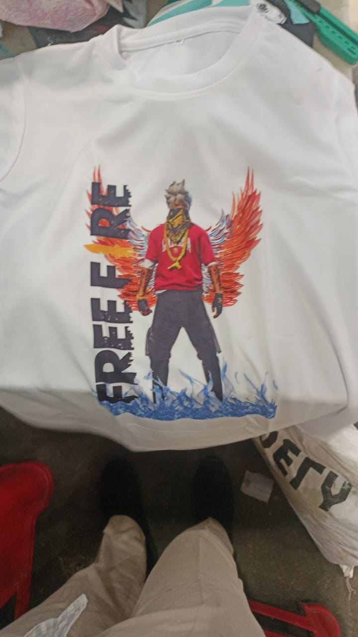 Kids Boy White Printed T Shirt Size 34