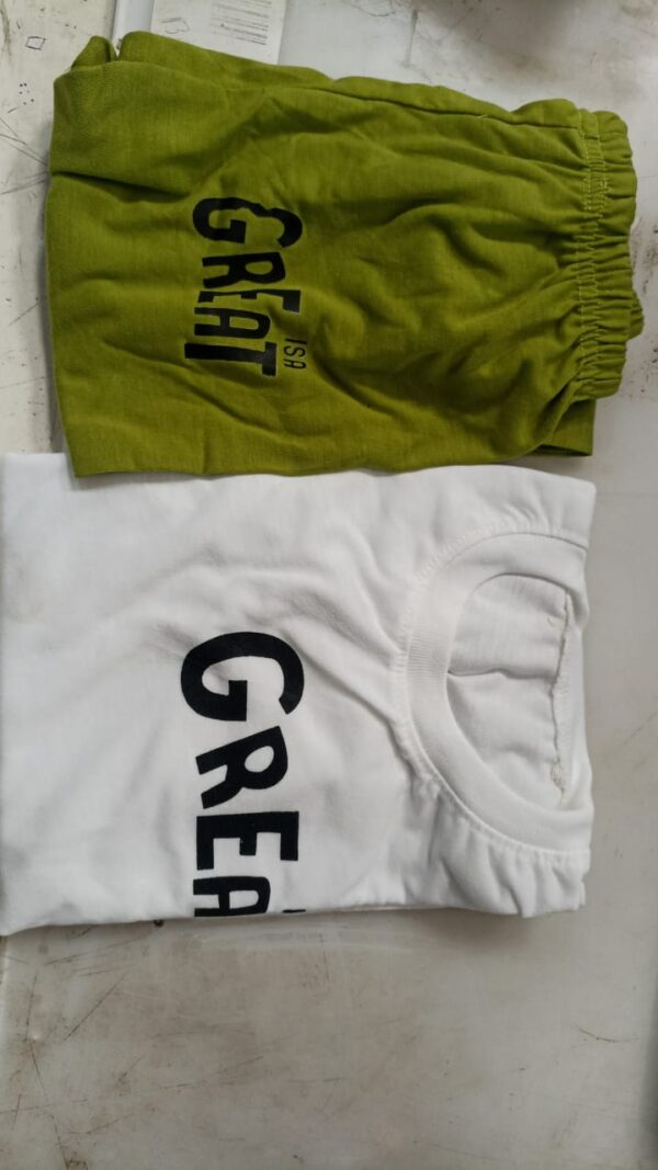 Kids Boy White Green Dress Size 4 Year
