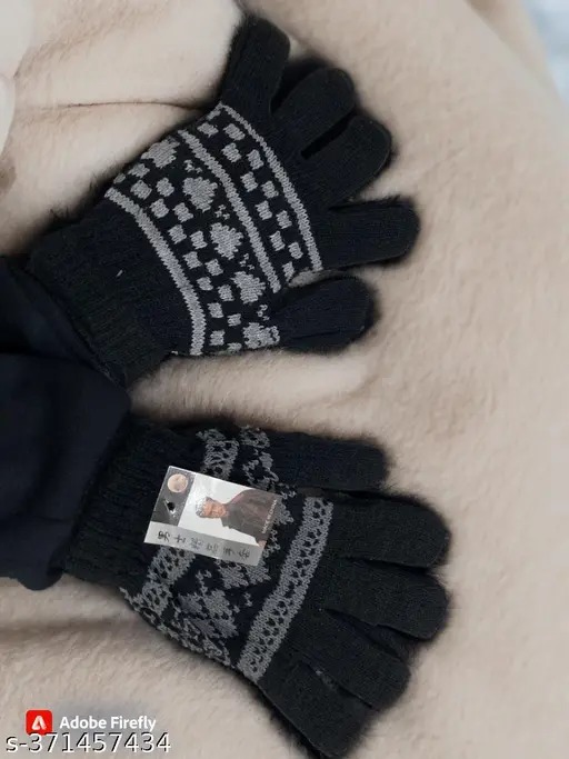 Winter Hand Gloves Black