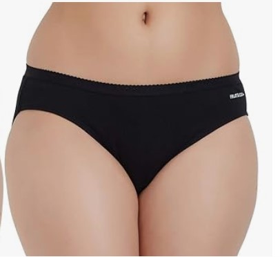 Fruit Of The Loom Women Pantie Black Color Size Xxl