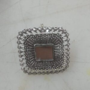 Shreya Dzines Artistic Designer Silver Oxidised Traditional Adjustable Finger Ring Rings For Unisex