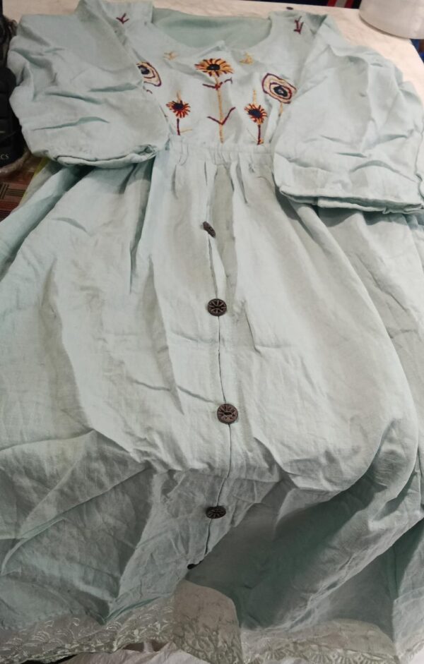Women Sky Blue Color Dress Size M