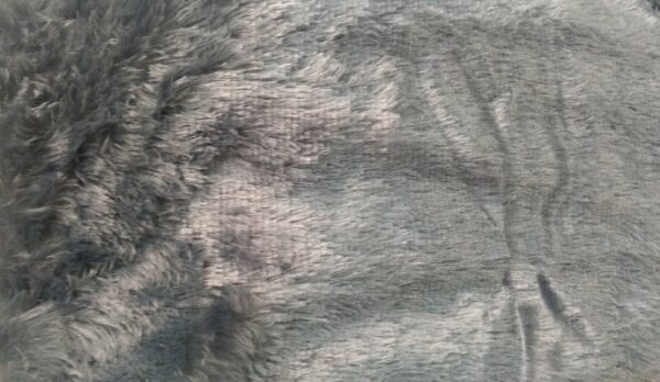 Woolen Grey Fur Stole And Scarf For Women And Girls