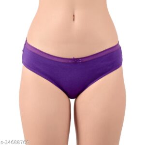 Women Purple Panty Size M