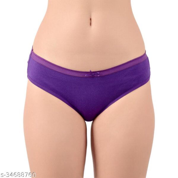 Women Purple Panty Size M