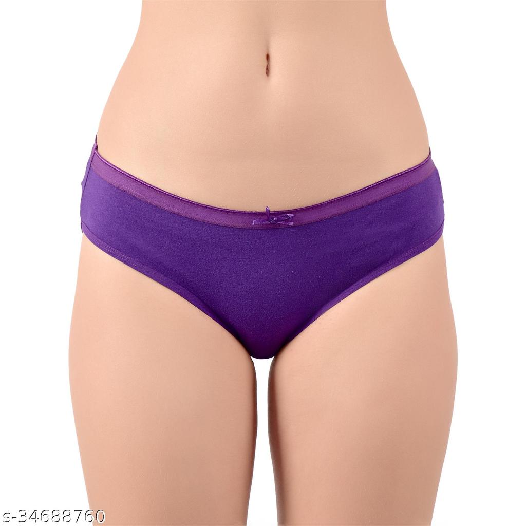 Women Purple Panty Size M