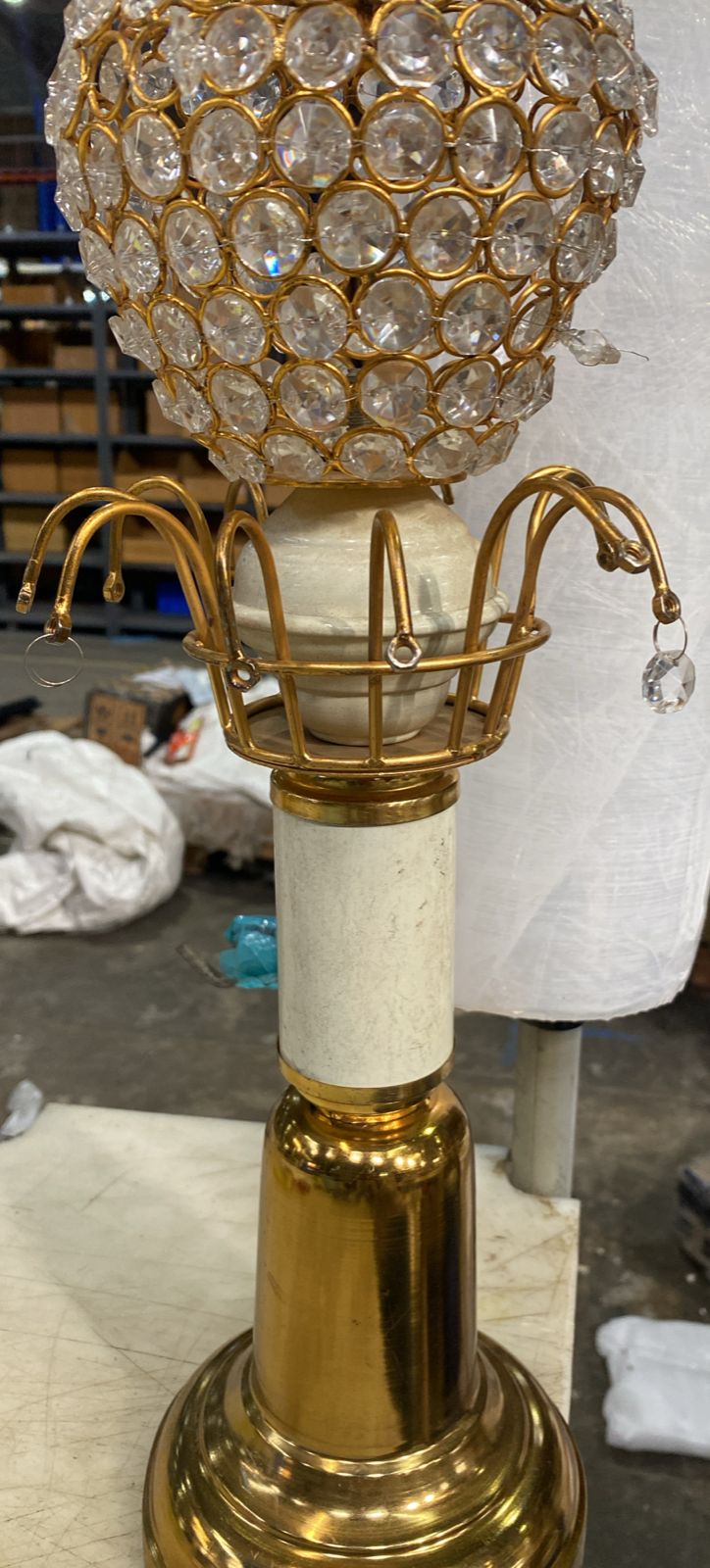 Handicraft Lamp Crystal Diamond And Golden Table Lamp