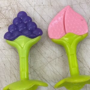 Safe Silicone Fruit Baby Teethers For Babies Set Of 2 Multicolour