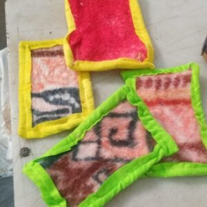 Multicolour Laddu Gopal Bed Sheet Pack Of 4