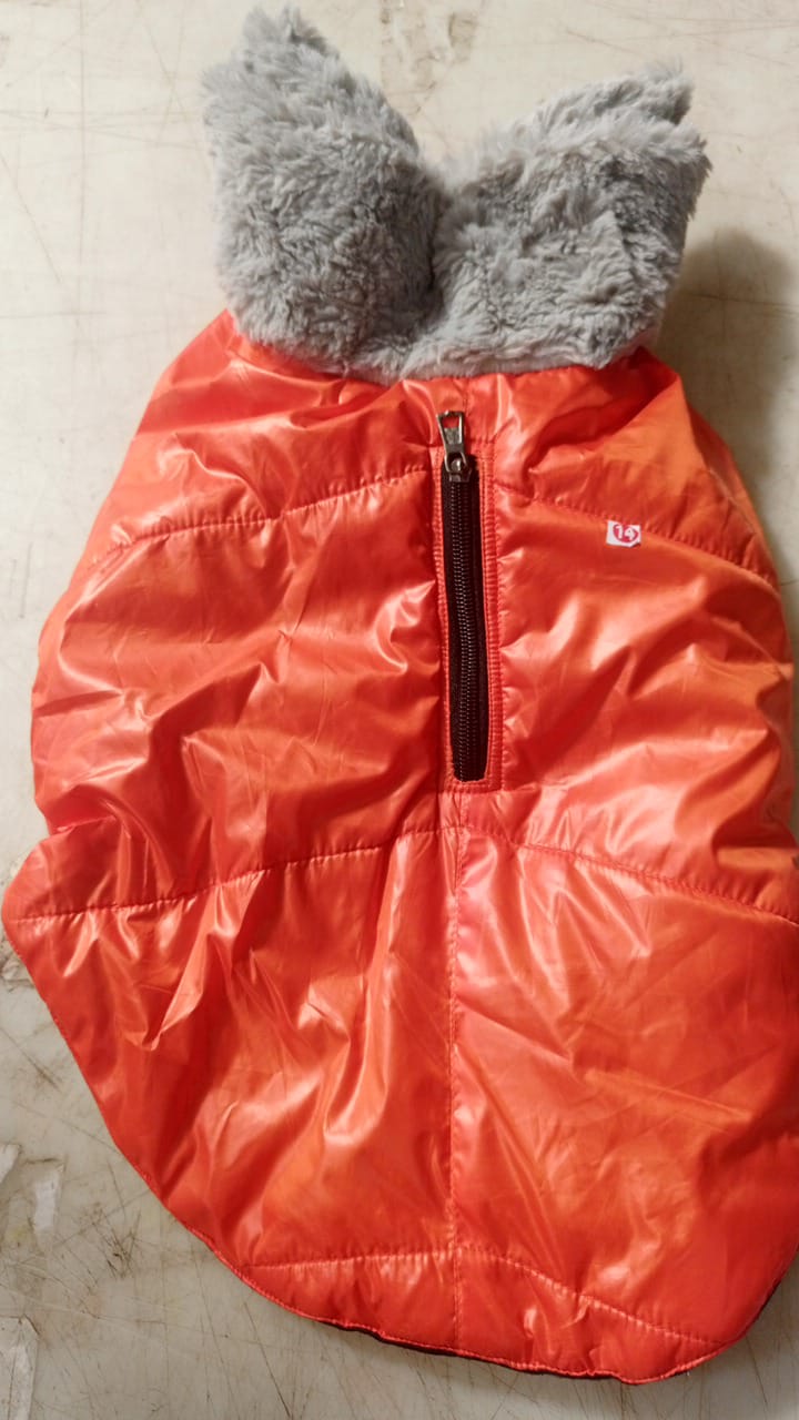 Dog Jacket Orange Size 14