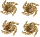 Gold Color Diya Set Oil Diya For Pooja Set Of 4