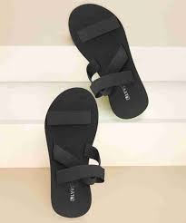 Mens Black Color Slippers Size 5