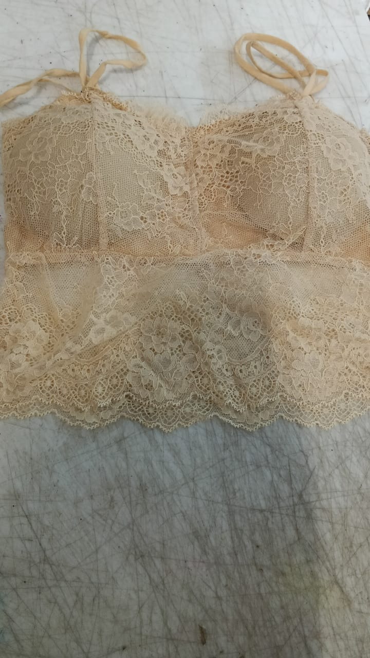 Women Cream Color Bra Size 30