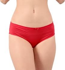 Women Red Color Panty Size M