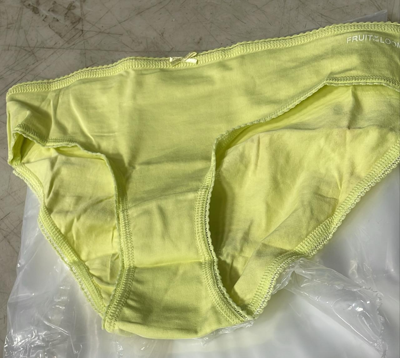 Fruit Of The Loom Women Lime Color Panty Size M