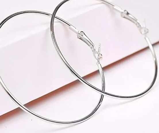 Silver Hoop Earrings For Women
