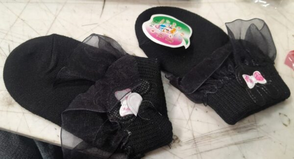12 To 14 Months Frill Socks Black