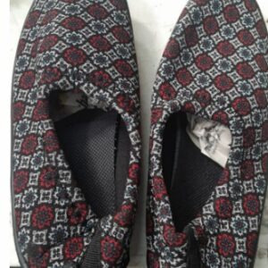 Womens Slip On Shoes Black Blue Size 6