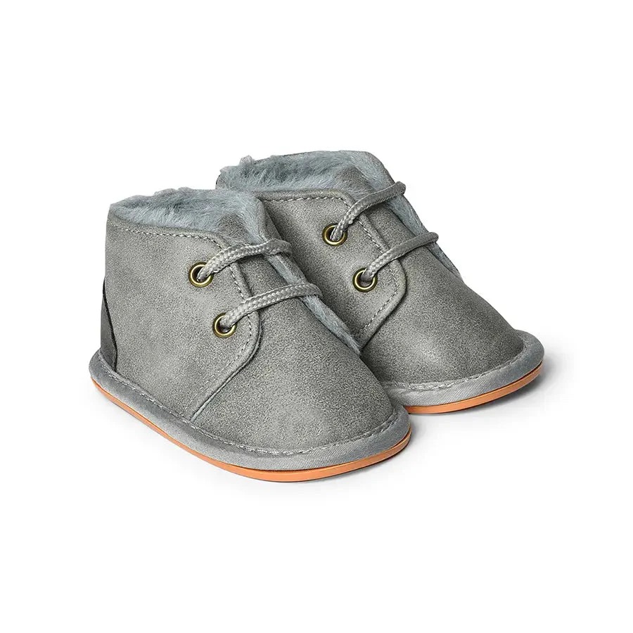 Mi Arcus Cuddle Unisex Comfy Rabbit Fur Shoes For Kids Size 0 To 6 Months Kids