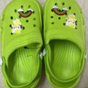Kids Girl Slippers Size 10 Green Color