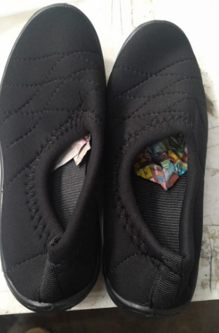 Womens Slip On Shoes Black Size 7
