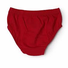 Women Plain Red Cotton Pantie Size L