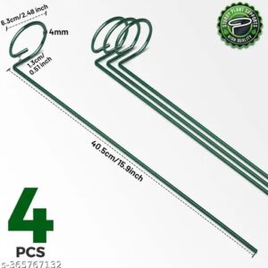 4 Pack Plant Support Stakes Green Colour