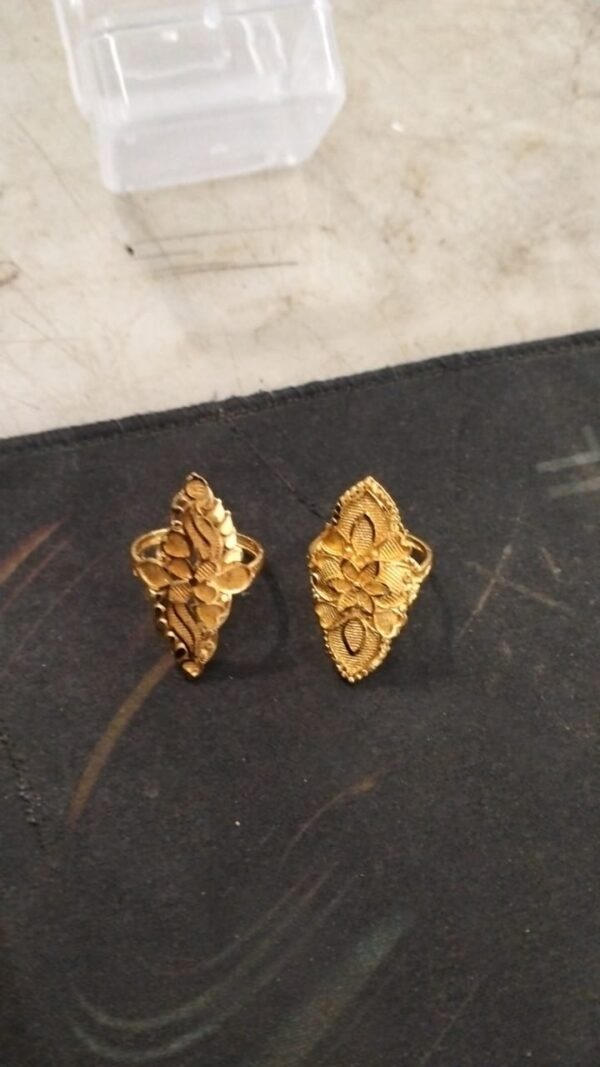 Gk Sk Hk Z0 R11 Alloy Gold Plated Ring 2 Pcs