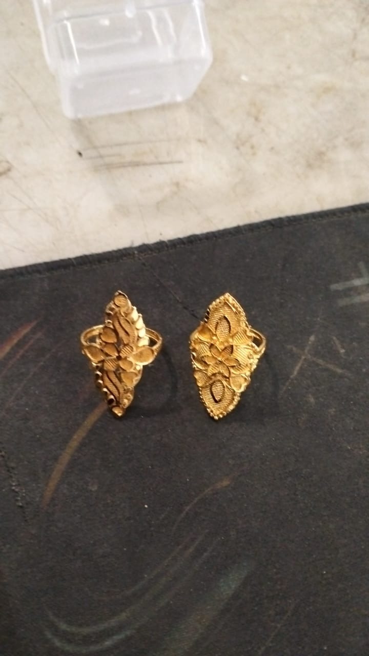 Gk Sk Hk Z0 R11 Alloy Gold Plated Ring 2 Pcs