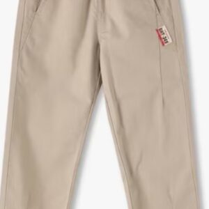 Kb Team Spirit Boys Mid Rise Straight Fit Ripstop Pants Light Brown Size 7 To 8 Years