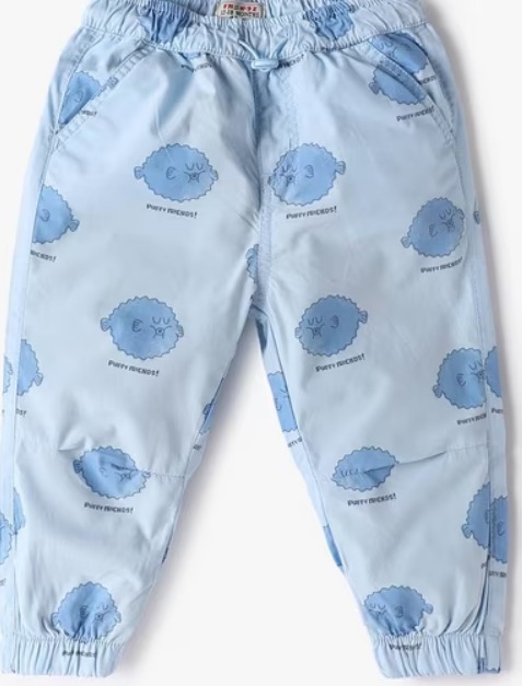Inf Frendz Boys All Over Printed Jogger With Insert Pockets Sky Printed Size 6 To 12 Month