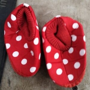 Red Printed Nb Size Kids Shoe