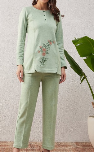 Stado Mint Green Cord Set For Women Size Xl