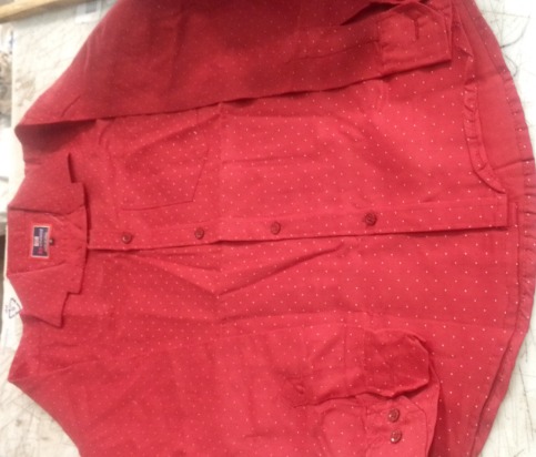 Balina Red Printed Shirt For Men Size S