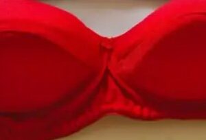 Red Soft Padded Bra For Women Size 28