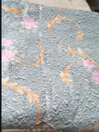 Grey Printed Adhesive Wallpaper For Home Decoration 3 Meter