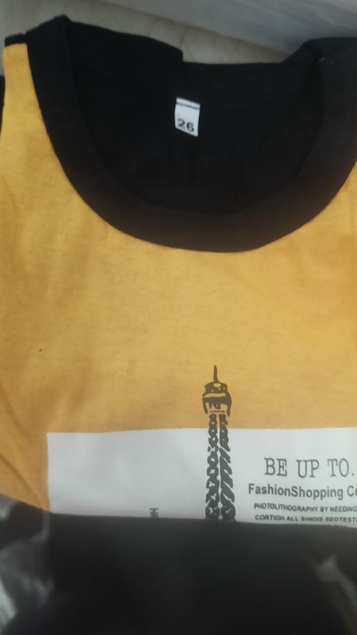 Kids Boy T Shirt Set Size 26 Color Yellow
