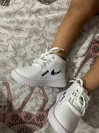 Party Wear Kids Sneaker For Boys And Girls White Size 12