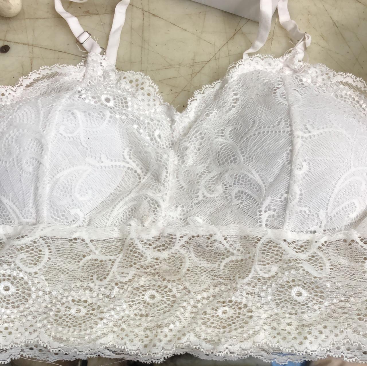 White Color Net Bra For Women Size 30