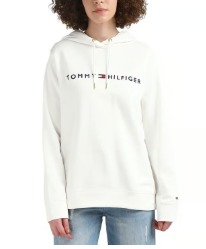 Tommy Hilfiger Women White Color Hoodie Size L
