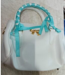 Womens White Color Handbag