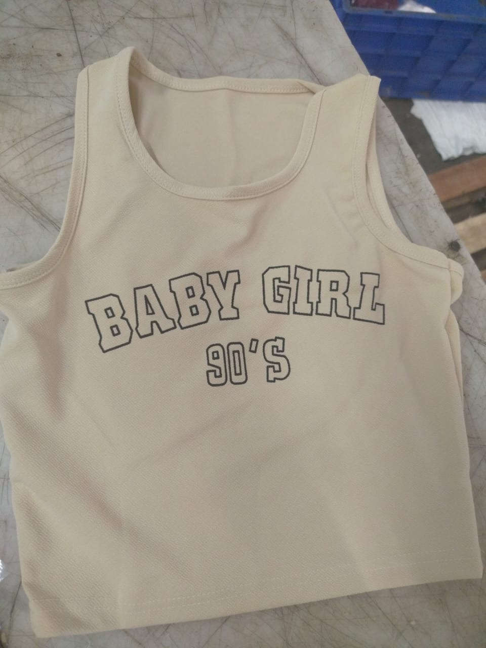Women Skin Colour Waist Top Size M