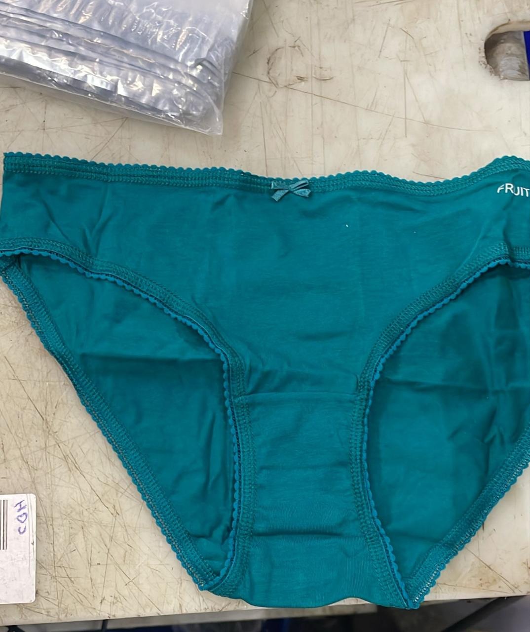 Fruit Of The Loom Green Color Pantie For Women Size L