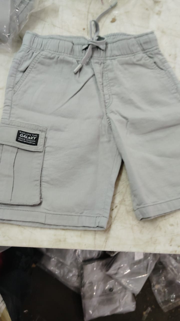 Boycode Kids Boy Half Pant Grey Size 7 To 8 Years