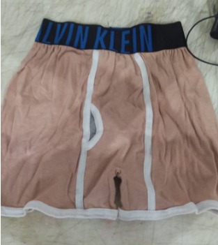 Solid Men Trunk Peach Size 90